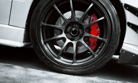 Tire-On-Car-Close-Up Tire-On-Car-Close-Up